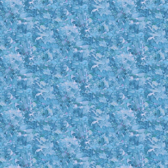 Silent Lake - Paint Texture Blue