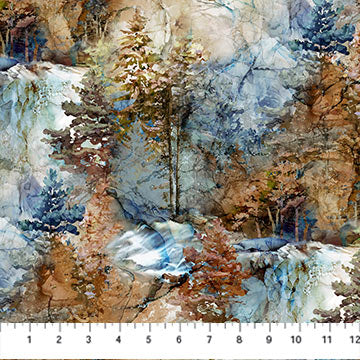 Highland View - Forest Blue Multi