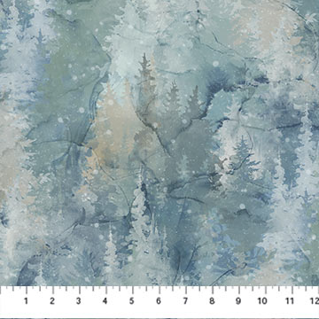 Highland View - Watercolor Woods Light Blue