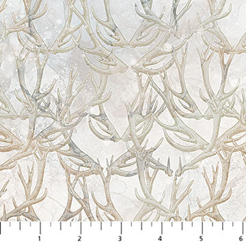 Highland View - Antlers White Multi