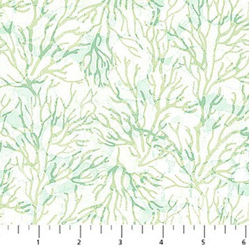 Deep Blue - Coral Light Green