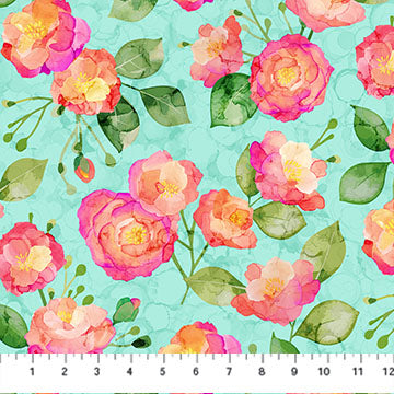 Veranda - Floral Turquoise