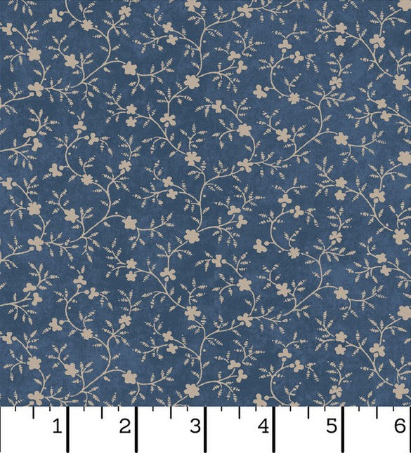 Patchwork Blue - Vines Blue