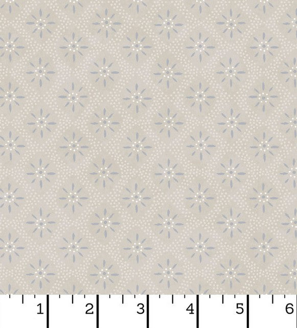 Patchwork Blue - Tiles Light Gray