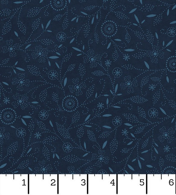 Patchwork Blue - Packed Floral Blue