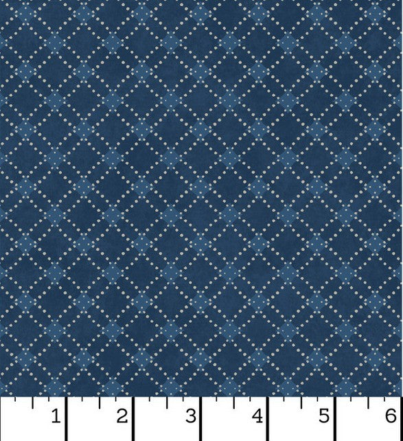 Patchwork Blue - Diamonds Blue
