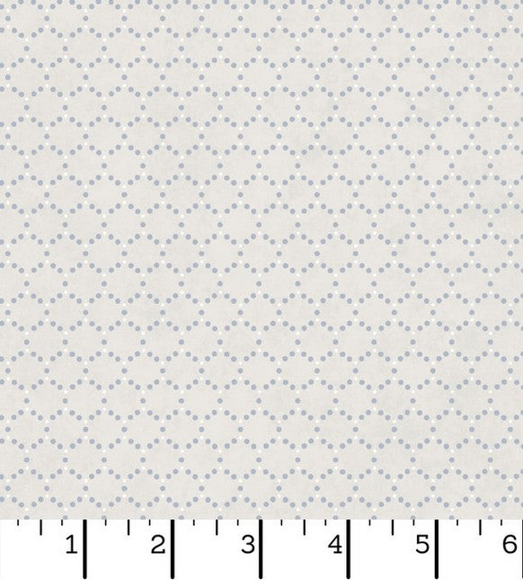 Patchwork Blue - Geometric Gray