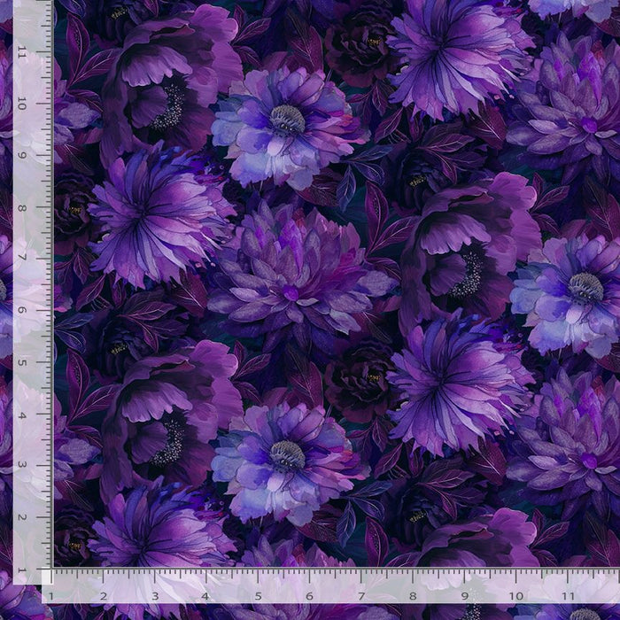 Dragonfly Mist - Large Floral Violet