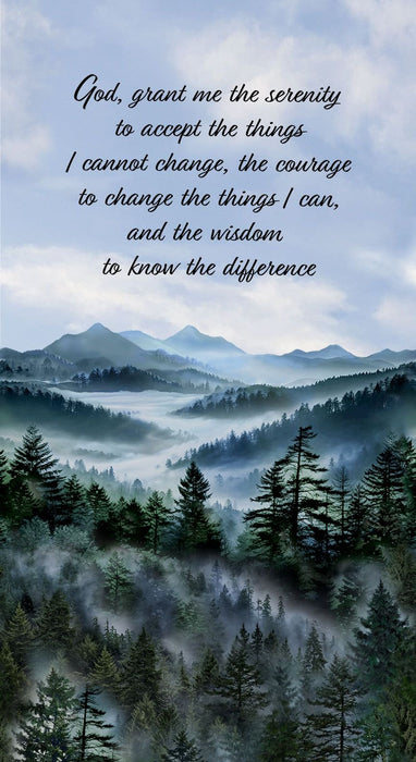 Misty Mountain - Serenity Prayer Panel