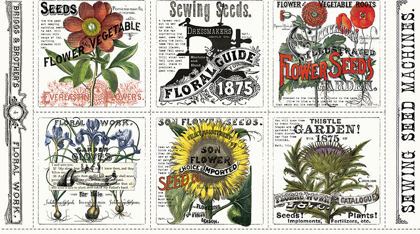 Sewing Seeds III - Garden Patch Panel