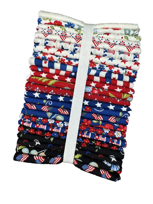 Red, White & Bloom FQ Bundle