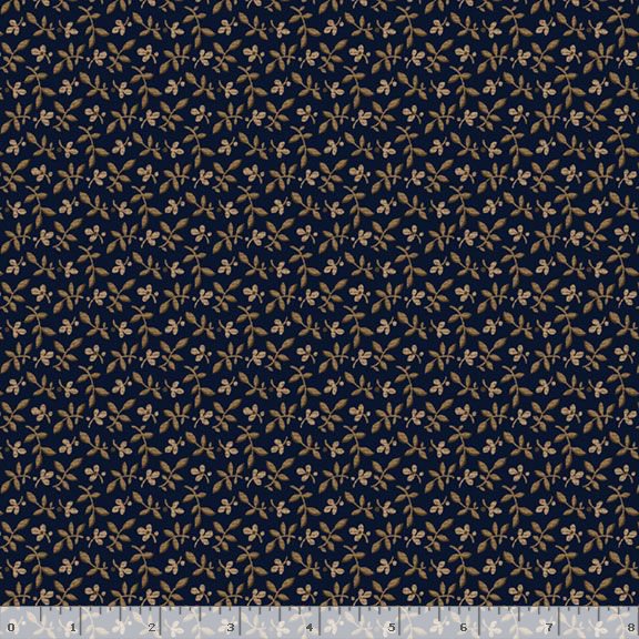 Indigo Neutrals - Tossed Leaves Navy