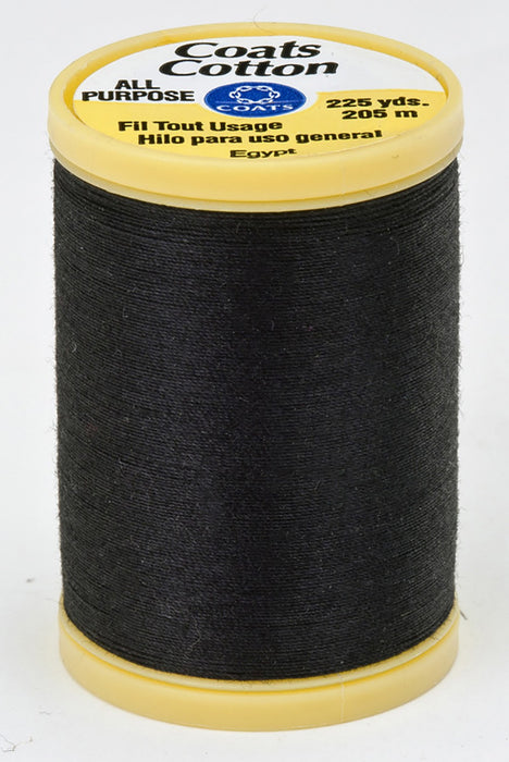 Coats Cotton Sewing Thread - Black