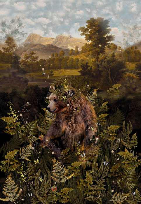 Among the Ferns - Bear Panel
