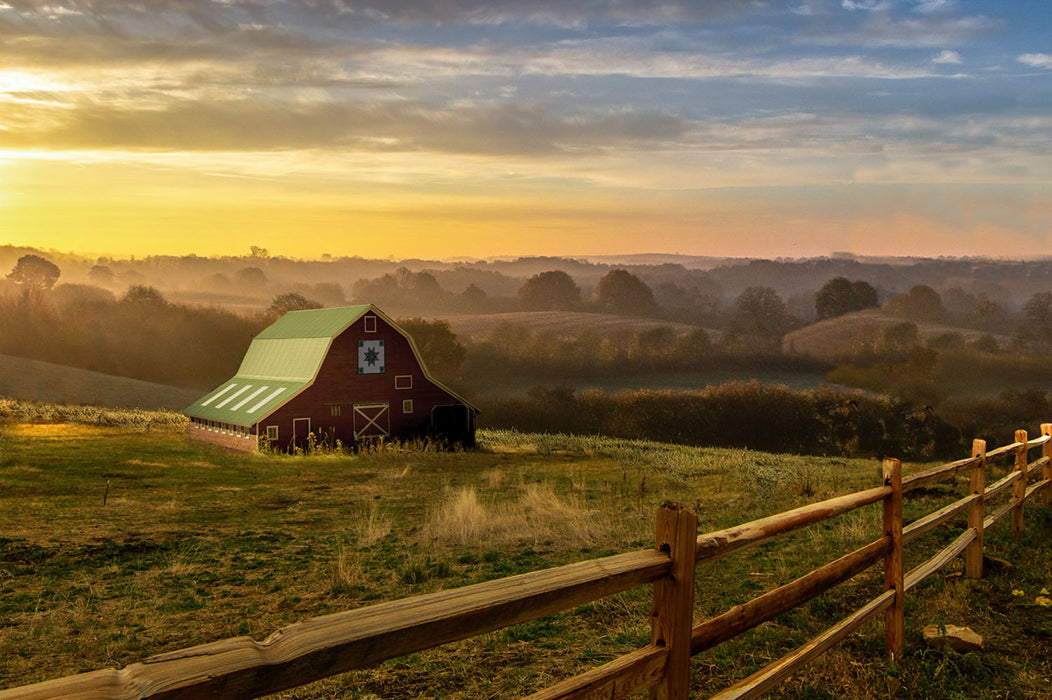Homestead - Red Barn Panel
