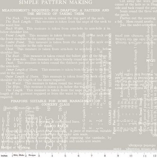 Sew Text - 108" Wide Gray