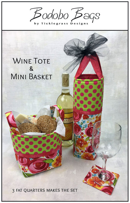 Bodobo Bags - Wine Tote & Mini Basket Pattern