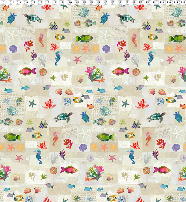 Coral Reef - Patchwork Khaki