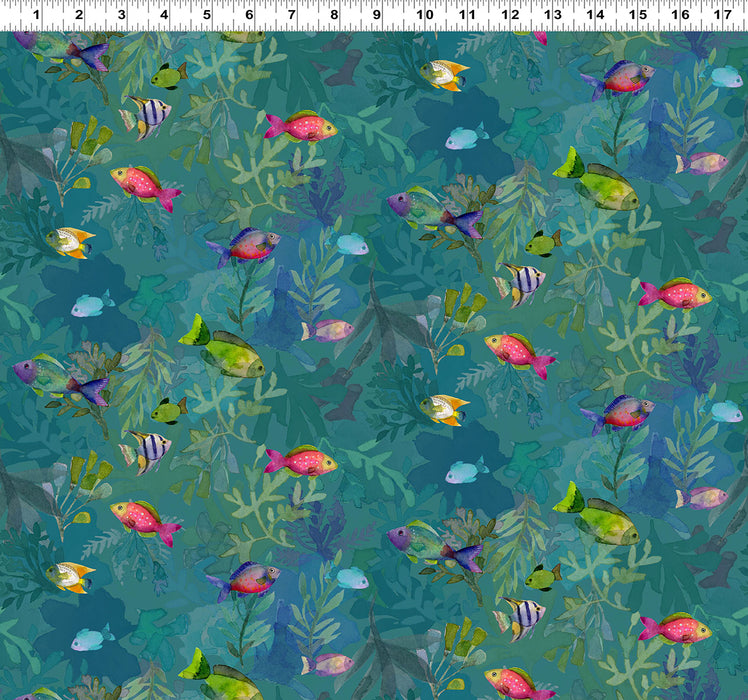 Coral Reef - Fish Teal