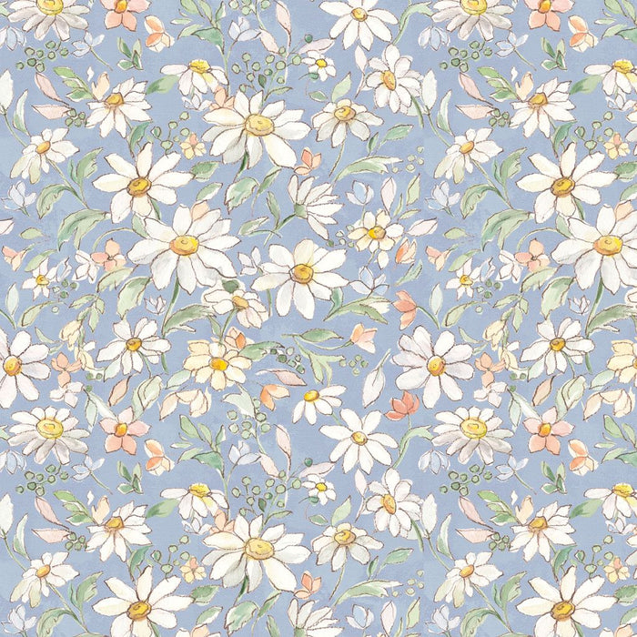 Daisy Field - Packed Floral Light Denim