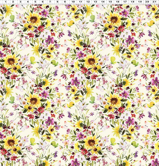 Summer Garden - Flower Field Cream