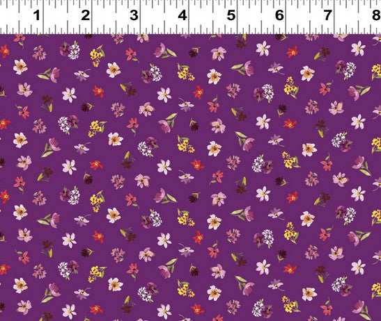 Summer Garden - Ditsy Dark Orchid