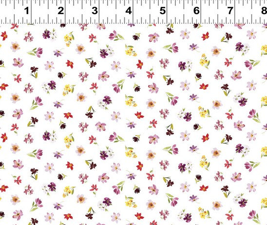 Summer Garden - Ditsy Dark White