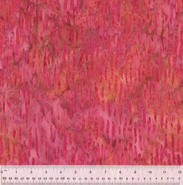 Confetti Batiks - Jagged Stripe Pink