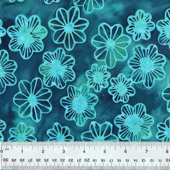 Fantasia Batiks - Lilypad Dark Teal