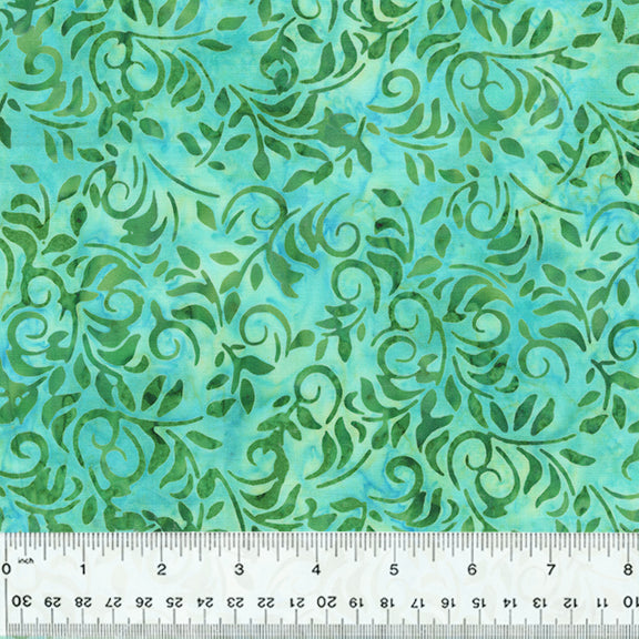 Fantasia Batiks - Vines Seafoam
