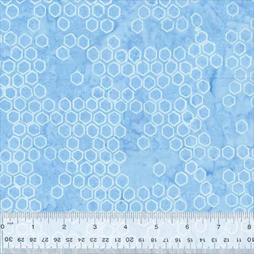 Whats the Buzz Batiks - Honeycomb Blue