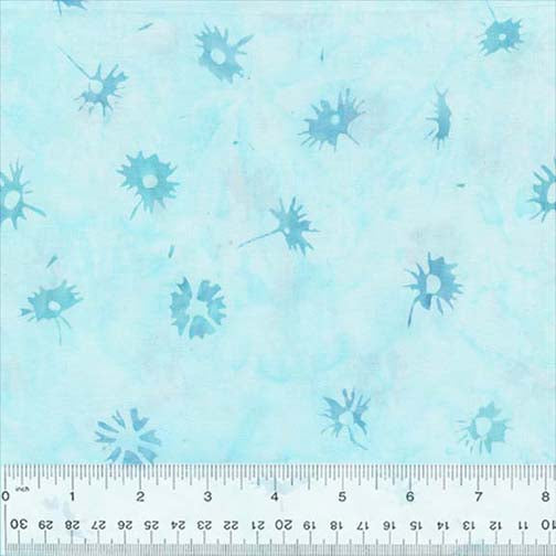 Whats the Buzz Batiks - Daisies Soft Teal
