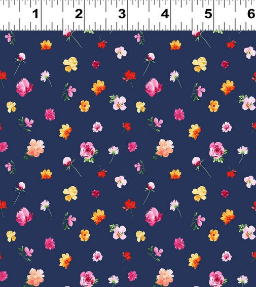 Flourish - Ditsy Floral Navy Blue