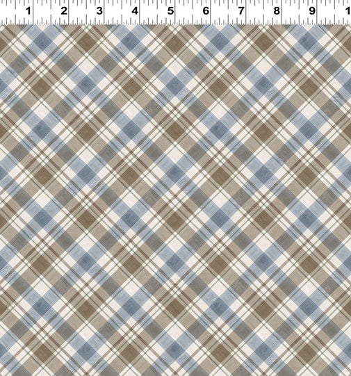 Wildwood - Diagonal Plaid Slate