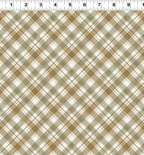 Wildwood - Diagonal Plaid Olive