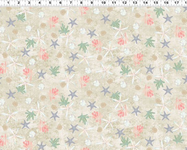 Coral Reef - Shells Khaki