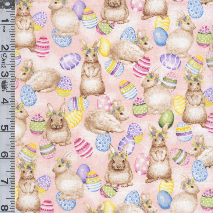 Hoppy Hunting - Bunnies & Eggs Pink