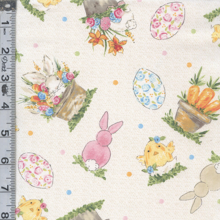 Peek A Boo Bunnies - Tossed Characters Cream
