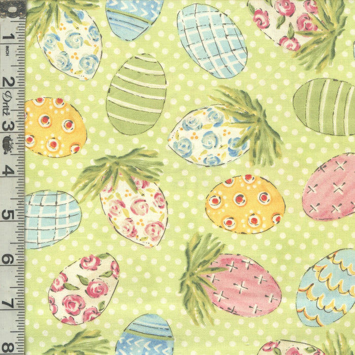 Peek A Boo Bunnies - Decorated Eggs Green