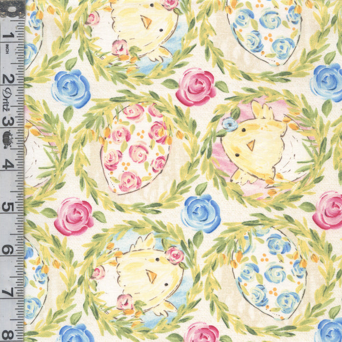 Peek A Boo Bunnies - Easter Wreaths Cream