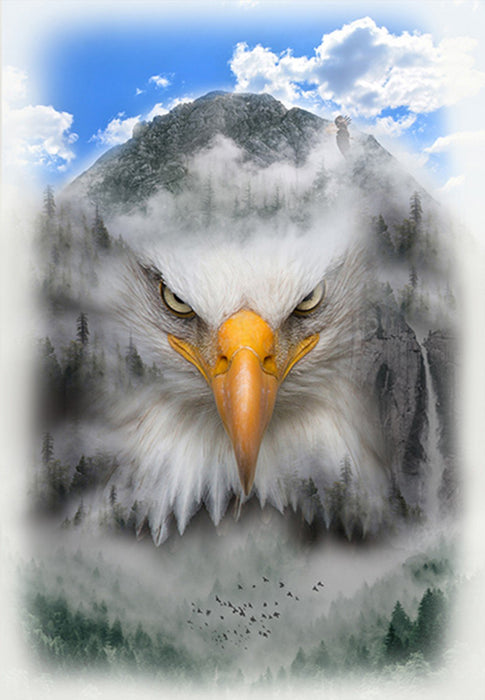 Call of the Wild Digital Print Panel - Forest Eagle