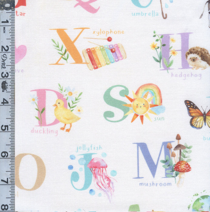 Love & Learning - Animal Letters White