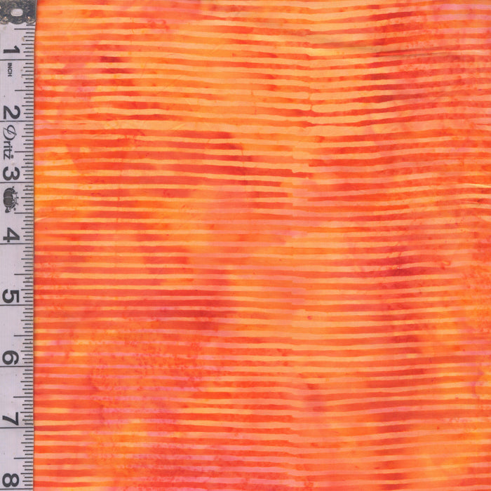 Sunset Hour Batiks - Stripe Pumpkin