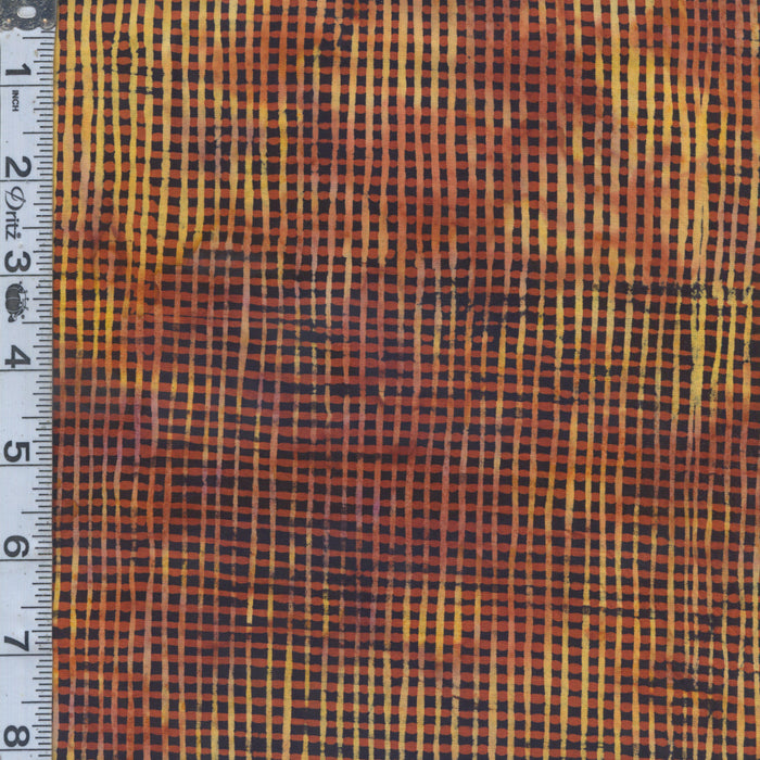 Autumn Sunsets Batiks - Double Line Midnight