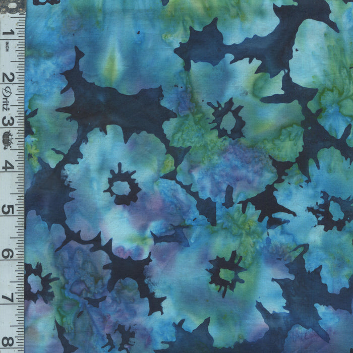 Fresh Meadow Batiks - Floral Hummingbird