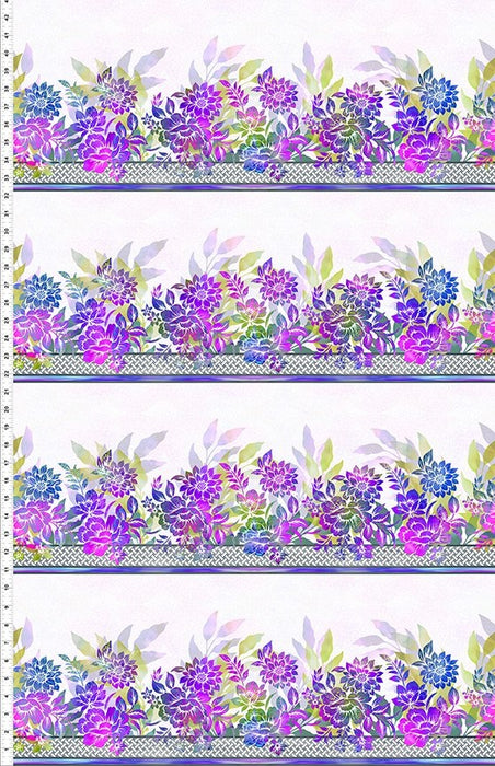 Garden of Dreams II - Border Purple