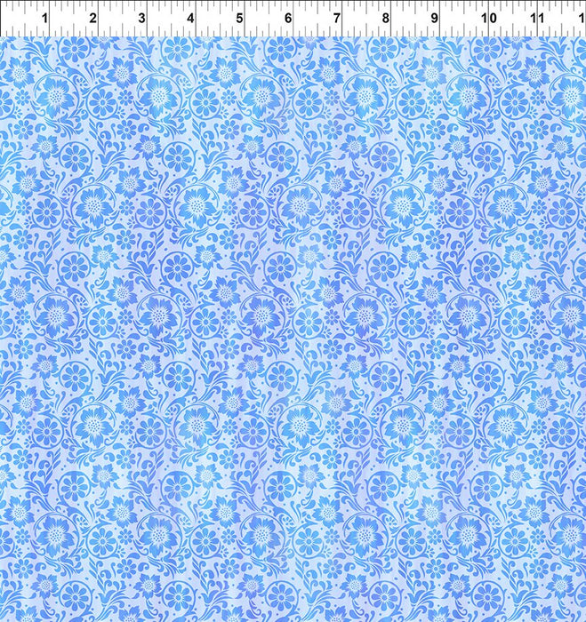 Garden of Dreams II - Garden Tonal Blue