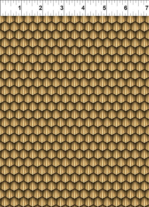 Legendary Journeys Digital Print - Honey Comb Gold