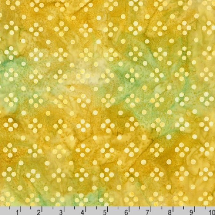 Artisan Batiks: Sun Forest - Dots Maize