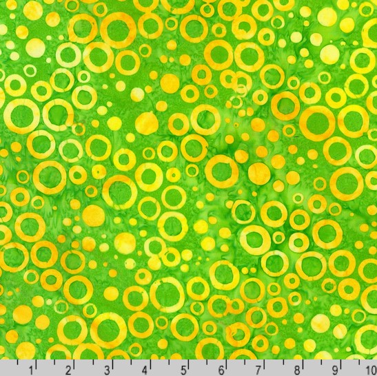 Artisan Batiks: Dotted Bubble Lime